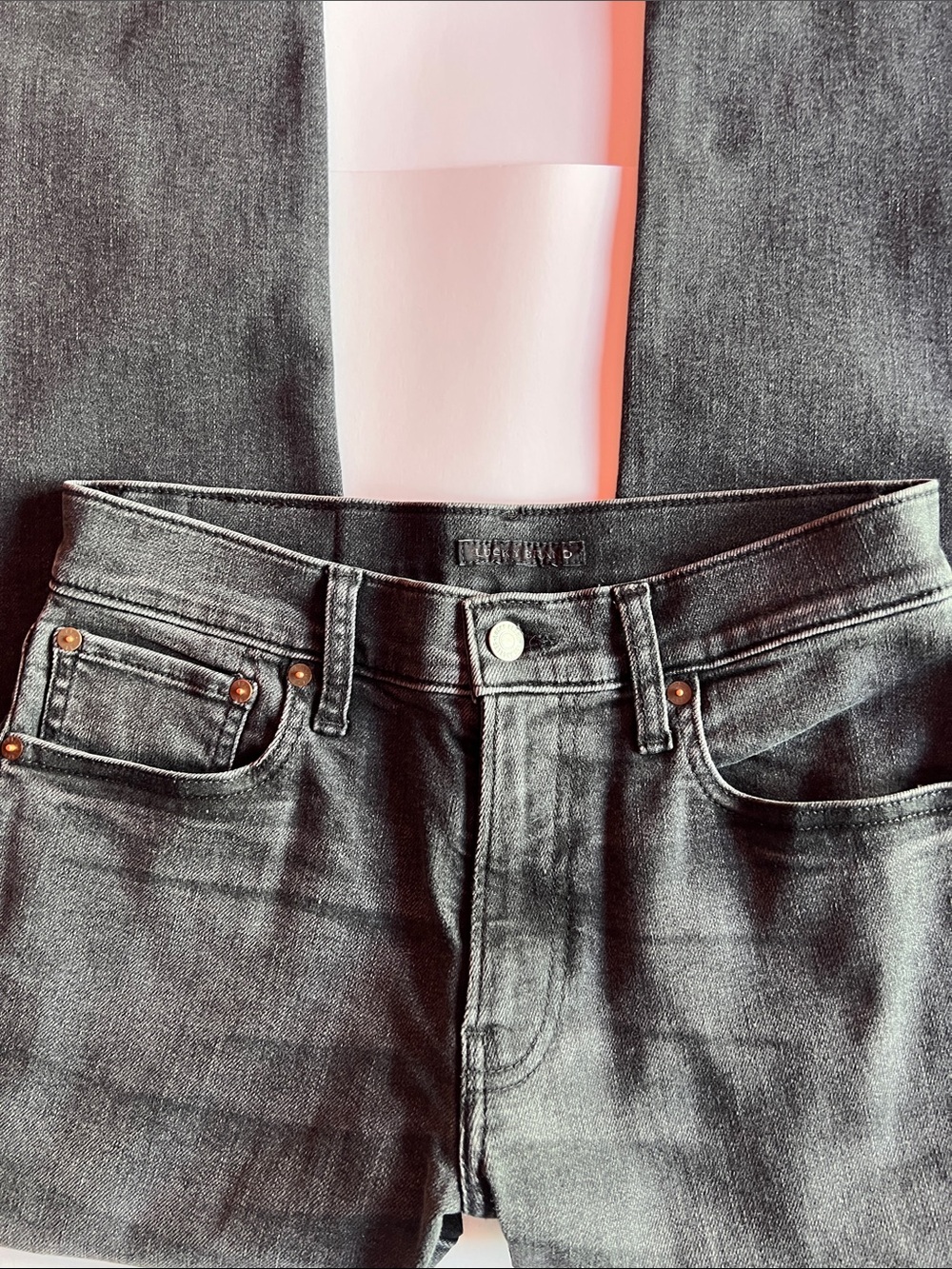 Lucky Brand 412 Athletic Slim Fit Dark Gray Jeans